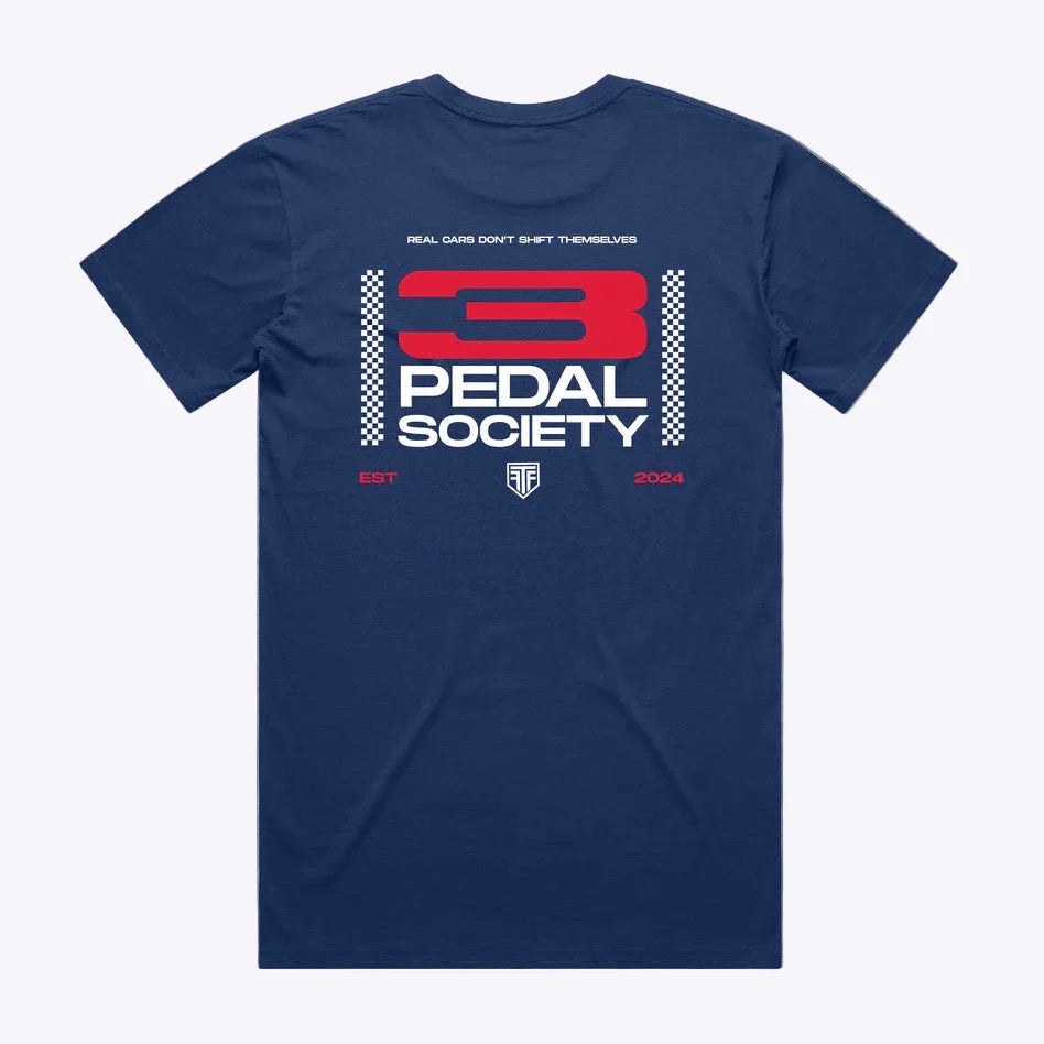 pedal clothes 3 Pedal Society Shirt | T-Shirt for Car Enthusiasts