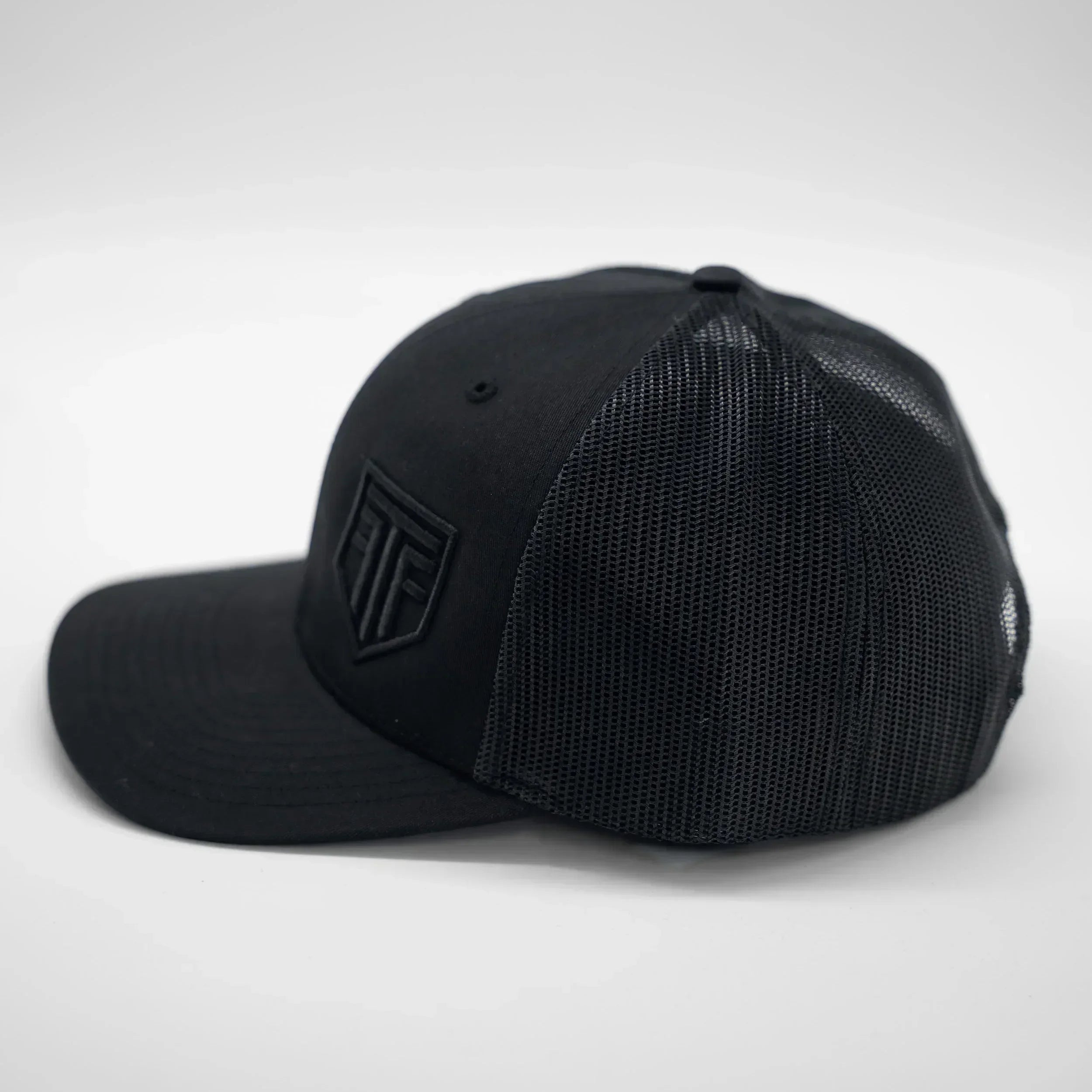 Black cap with FFT logo on a white background
