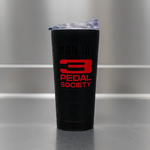 3 Pedal Society 20oz Tumbler - black