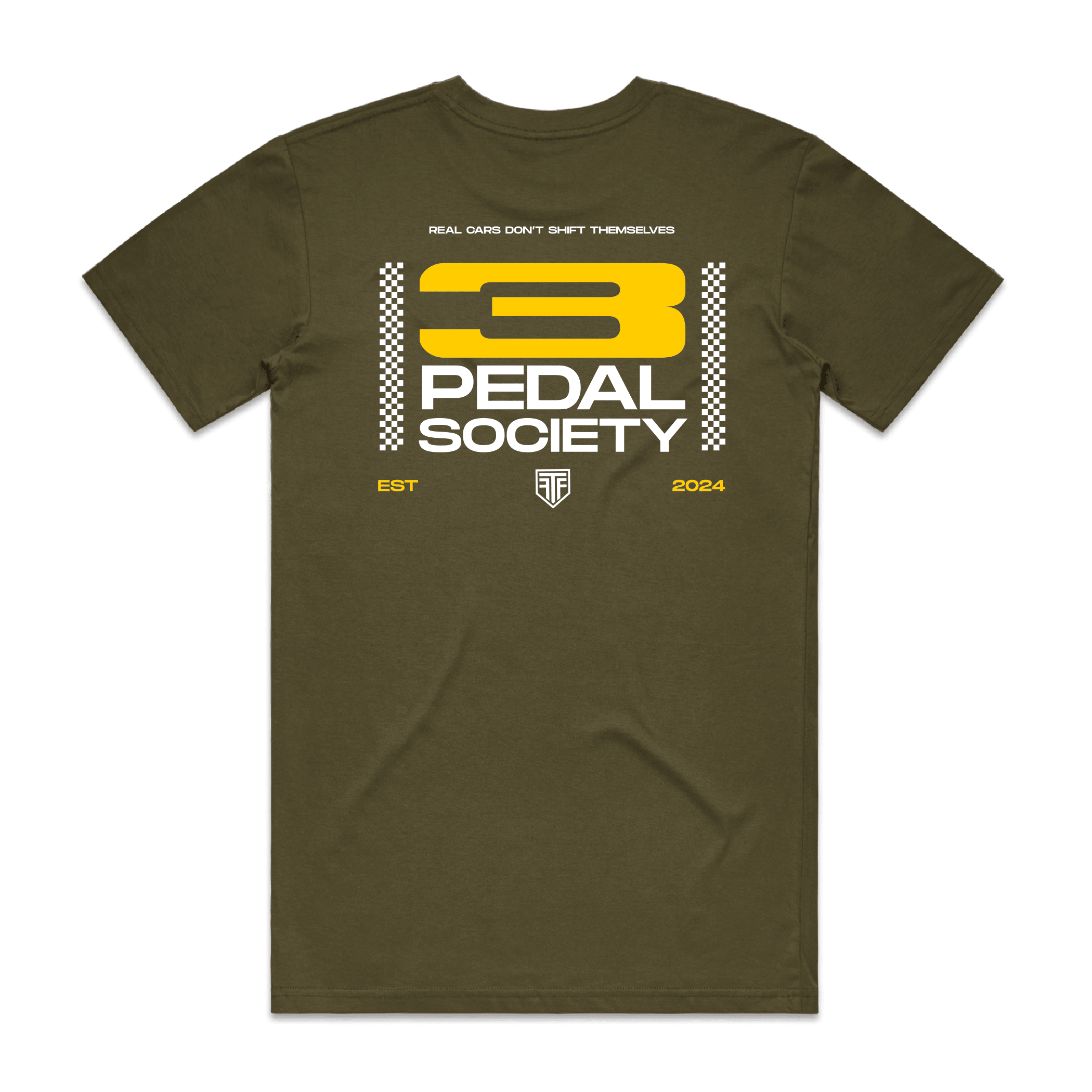 3_Pedal_Society_Army_Green_Back - Finding Full Throttle