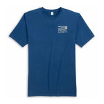 A blue short-sleeve crewneck t-shirt with a small white 'SPECIAL SOCIETY' logo printed on the left chest, displayed on a clean white background.
